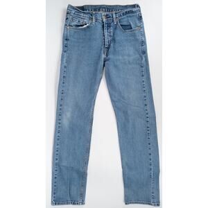 Levi’s 505 Regular Fit Jeans 30x32 Blue Denim Straight Leg Classic Vintage Style